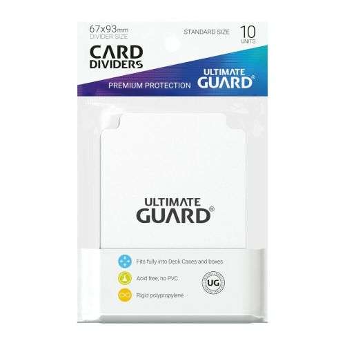 Ultimate Guard Standard Size Card Dividers White (Pack of 10)