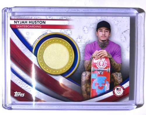 2020-21 US OlympicsTeam USA Memorabilla #NH Nyjah Huston Skateboarder
