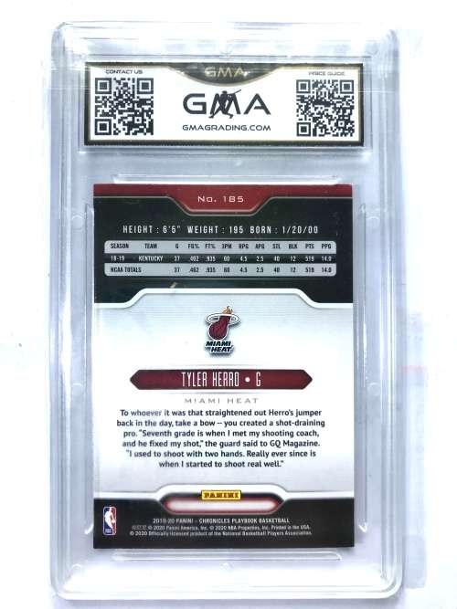 2019 Panini Chronicles Tyler Herro Playbook Rookie GMA 7