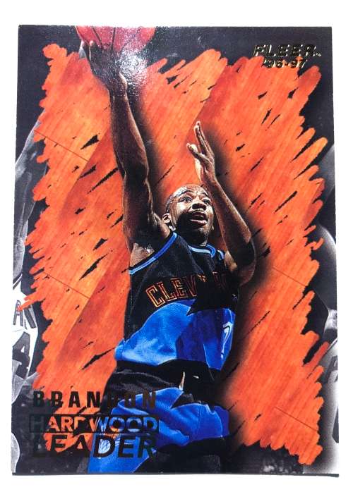 1996-97 Fleer nba basketball Hardwood leader Terrell Brandon  #124 Insert