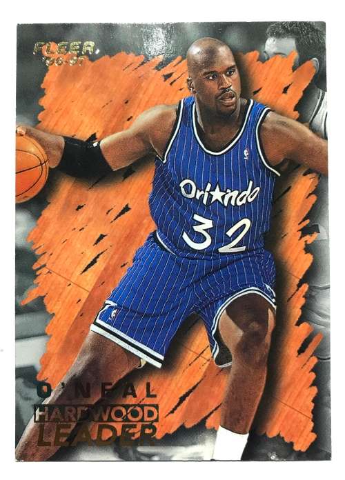 1996-97 Fleer nba basketball Hardwood leader Shaquille O`Neal 138 Insert