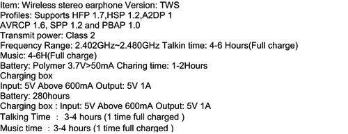 M41 Wireless Stereo Earphones