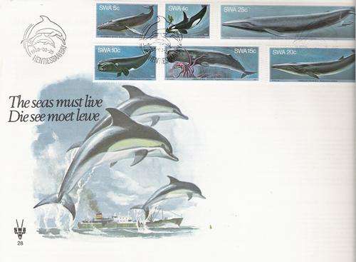 SWA FDC no 28 Whales
