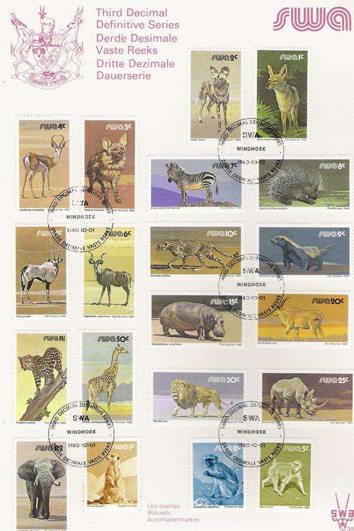 SWA FDC 3rd Decimal Definitive series in original envelope