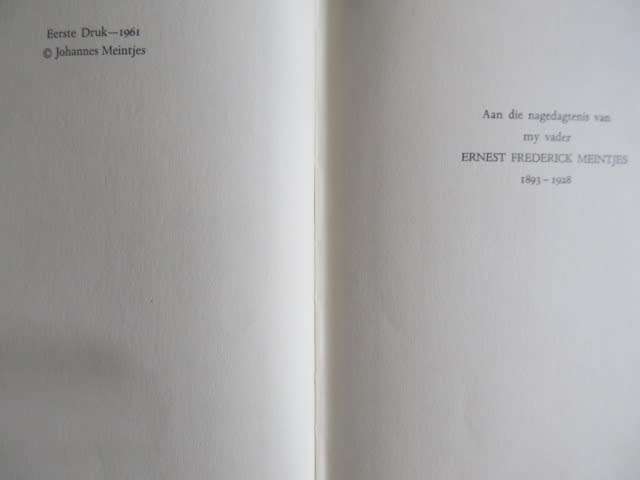 Johannes Meintjes -  Die Dagboek van Johannes Meintjes  1 - 3