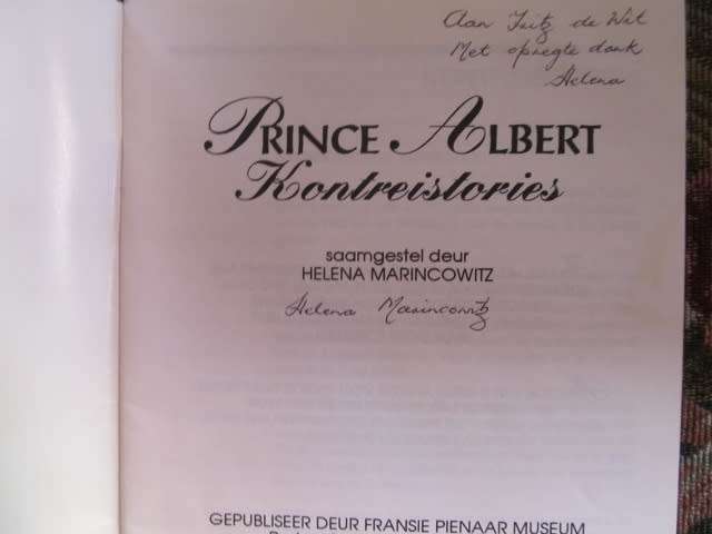 Helena Marincowitz -  Gamkaskloof and Prince Albert Kontreistories - Signed