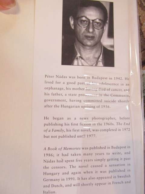 Peter Nadas  -  a book of memories