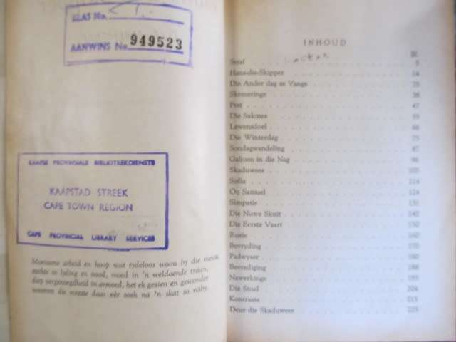 D F Malherbe - Hans die skipper