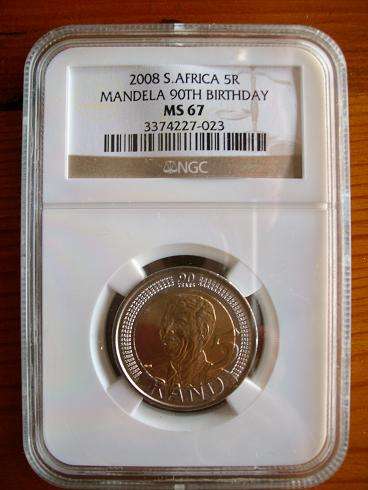 Mandela 90th Birthday  2008   MS 67