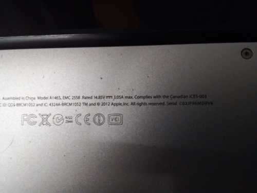 MacBook Air `Core i5` 1.7GHz 11` (Mid-2012)