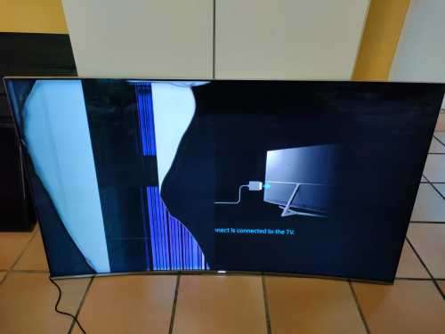 Samsung 55` SUHD 4K Curved Smart TV KS8500 Series 8 *** CRACKED ***