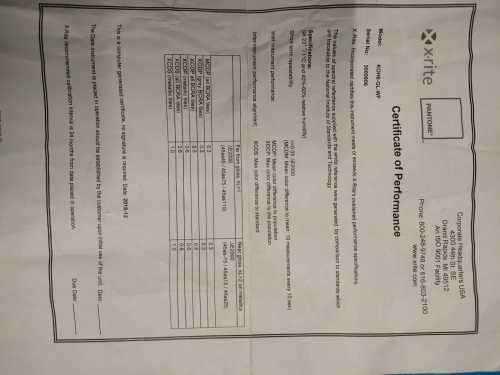 X-Rite BASF Spectrophotometer 12/6  *** Untested as No Charger ***