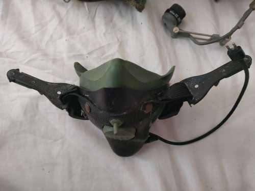 SAAF Airforce Pilots Head Phones + O2 Mask