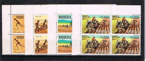 RHODESIA - SACC 179 - 182 - UM BLOCKS FOUR
