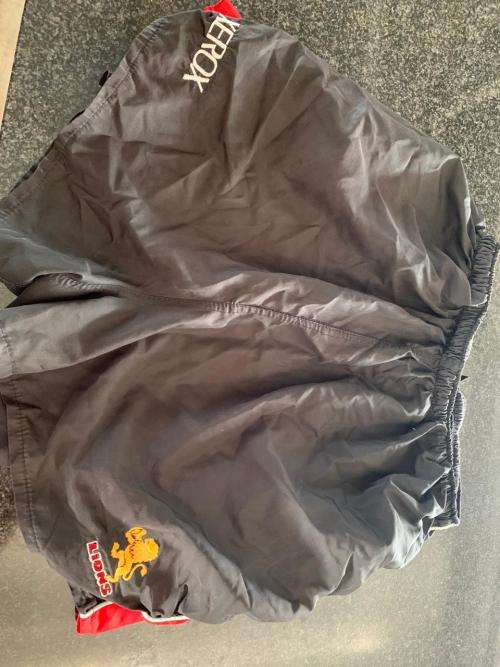 Lions player issue gym shorts. L