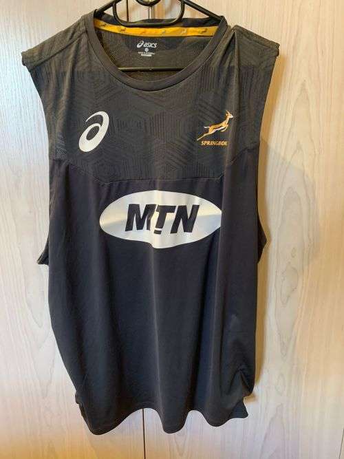 Springbok Player issue gym vest / singlet. 2XL (fits more like a Large)