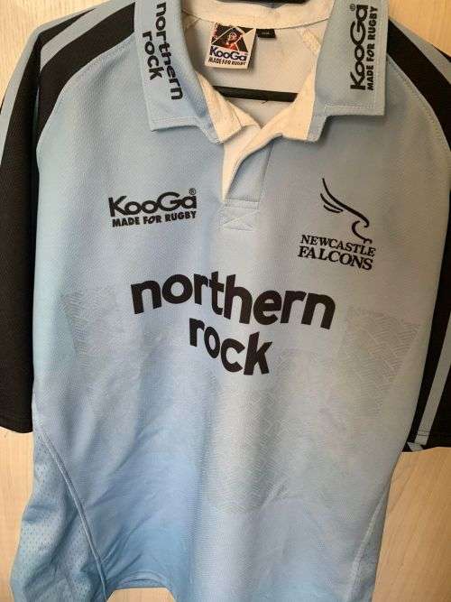 Newcastle Falcons Marius Hurter Match Worn Jersey.