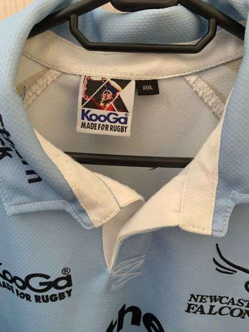 Newcastle Falcons Marius Hurter Match Worn Jersey.