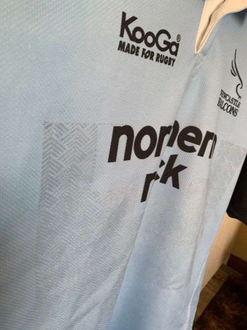 Newcastle Falcons Marius Hurter Match Worn Jersey.