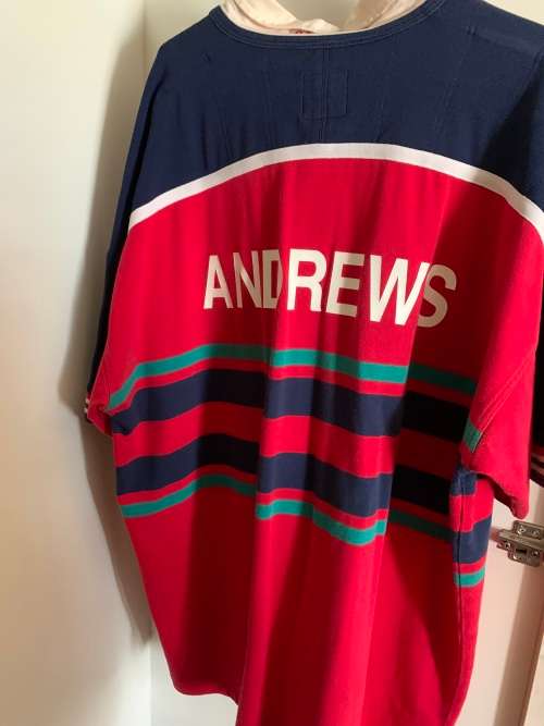 Legendary springbok practice jersey. Mark Andrews. signed by Joost, Ruben, Mark, Rssie Percy etc