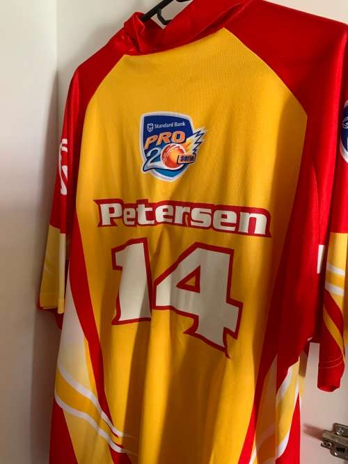 Signed Alviro Peterson Lions shirt