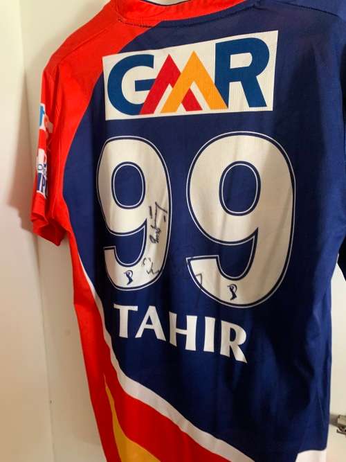 Delhi Daredevils IPL signed Imran Tahir shirt