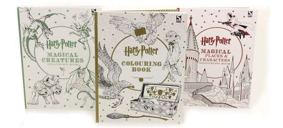 Harry Potter 3 Book Adult Colouring Set