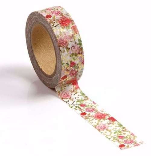 Washi Tape - Golden Rose Garden