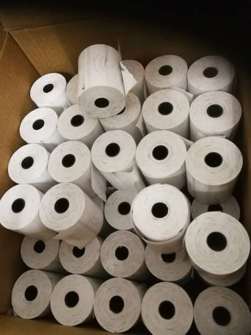 THERMAL PAPER 57X50 (FLASH MACHINE, TILL MACHINE) PRINT MORE THAN 300 SLIPS