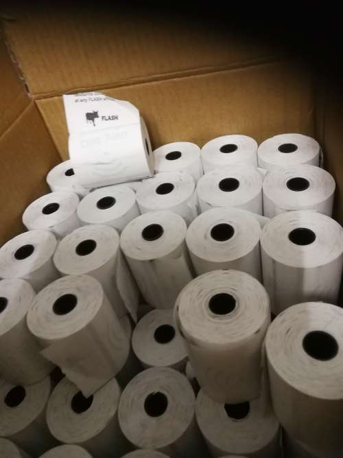 THERMAL PAPER 57X50 (FLASH MACHINE, TILL MACHINE) PRINT MORE THAN 300 SLIPS
