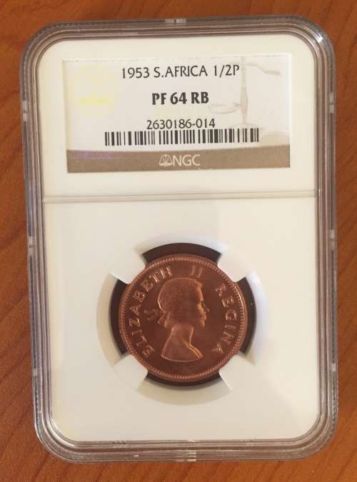 1953 South Africa 1/2P Pf 64 RB