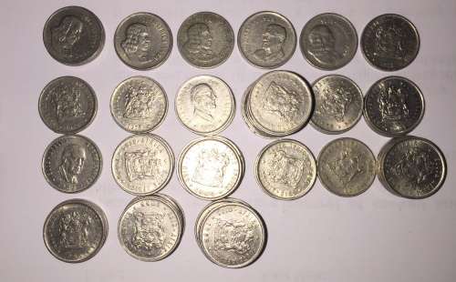 South African 5c Lot in sequence 1965-1988 *WINNER TAKES ALL COINS*
