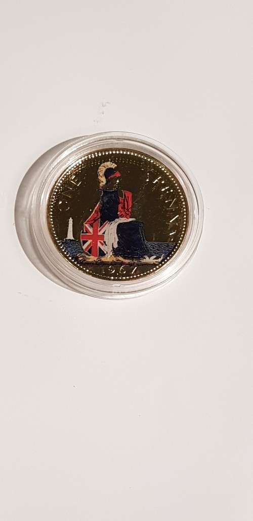 Layered 24ct Gold 1967 Golden Britannia Penny