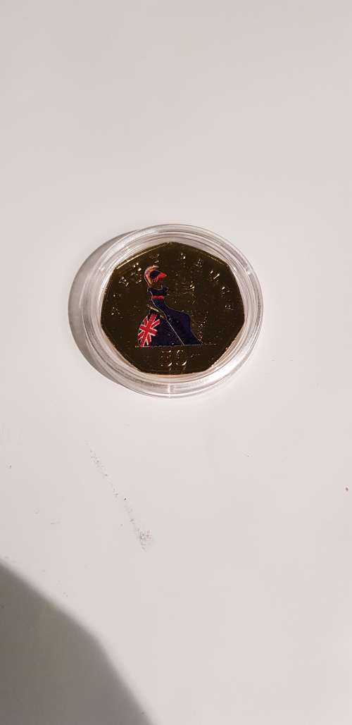 Golden Britannia 50 Pence by the London mint