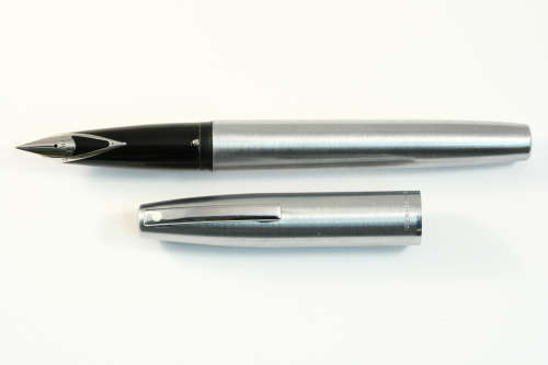 Sheaffer Triumph Fountain Pen - Model 444 Brushed Chrome
