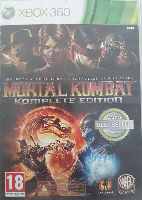 Mortal Kombat Komplete Edition XBOX 360 game