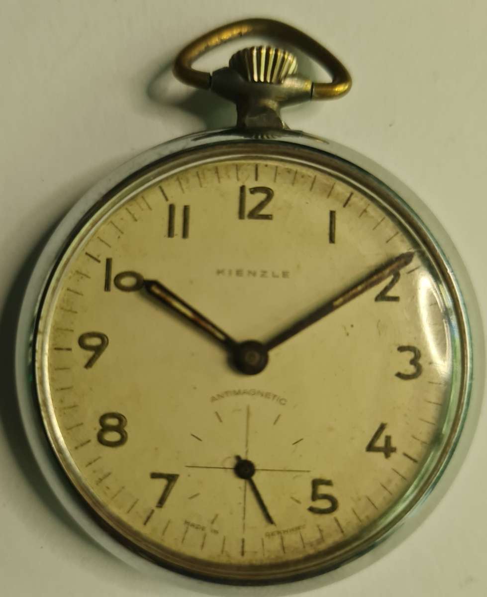 Kienzle vintage chrome nicklel pocket watch