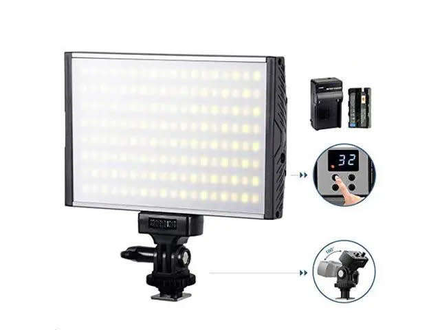 TOLIFO PT-15B High Power Ultra-thin Dimmable LED Photo or Video Light. In original case.