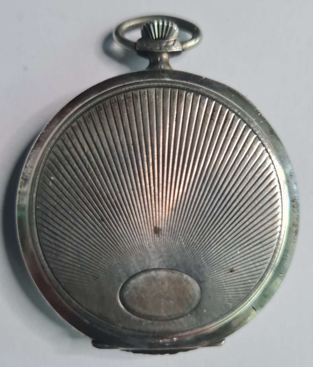 Tegra sterling silver casing pocket watch