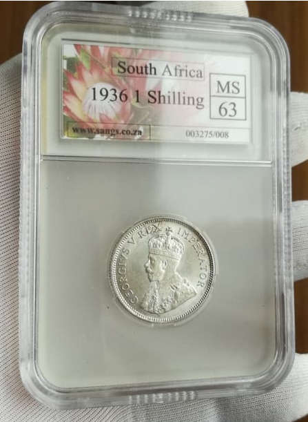Union of South Africa 1 Shilling 1936 - SANGS MS63