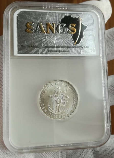 Union of South Africa 1 Shilling 1936 - SANGS MS63