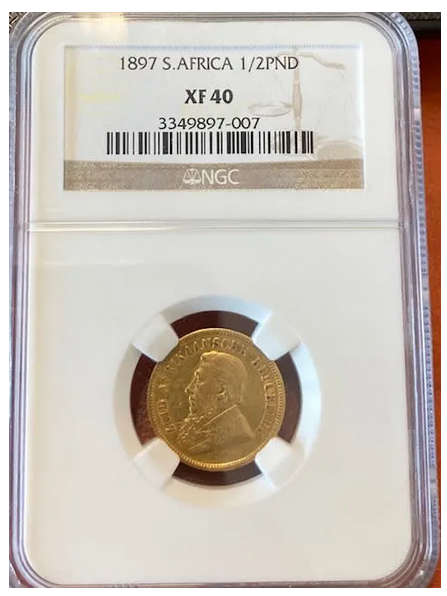 ZAR Half Pond 1897 - NGC XF40