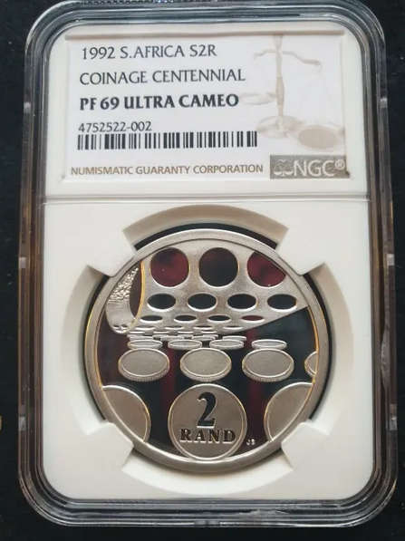 RSA Proof Silver R2 Crown of 1992 - Coinage Centennial NGC PF69 UC