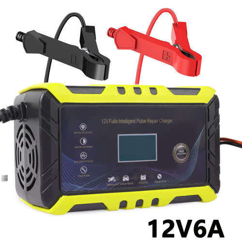 12V 6A Intelligent Pulse Repair Battery Charger