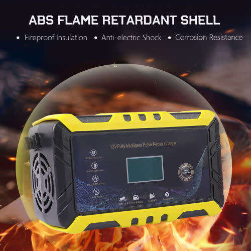 12V 6A Intelligent Pulse Repair Battery Charger