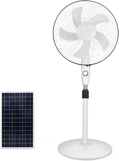 Solar Rechargeable Pedestal Fan 16` with Solar Panel and AC/DC Charger  LOW SHIPPING FEES!!!