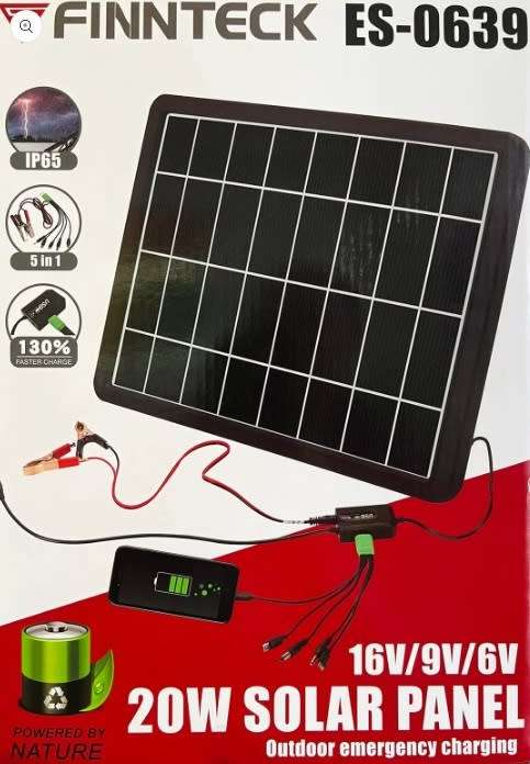 20W Solar Panel Outdoor Emergency Charging  LOW SHIPPING FEES!!!