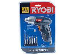 Ryobi Cordless Screwdriver 6 Piece In Blister Pack (Cs-1480) 4.8v  LOW SHIPPING FEES!!!