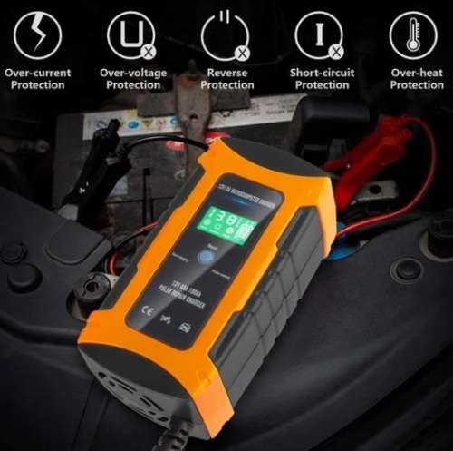 12V 10A Car Battery Charger Power Supply Intelligent Pulse Repair Charger Car/Motorcycle/ Lead Acid