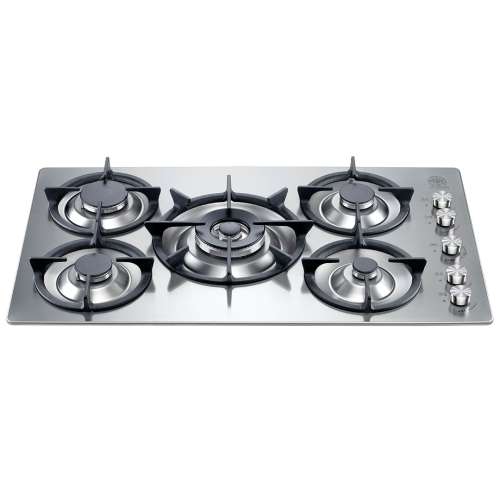 La Germania 90cm 5 Burner Gas Hob incl. 5kW Wok & Ring Pot Stands